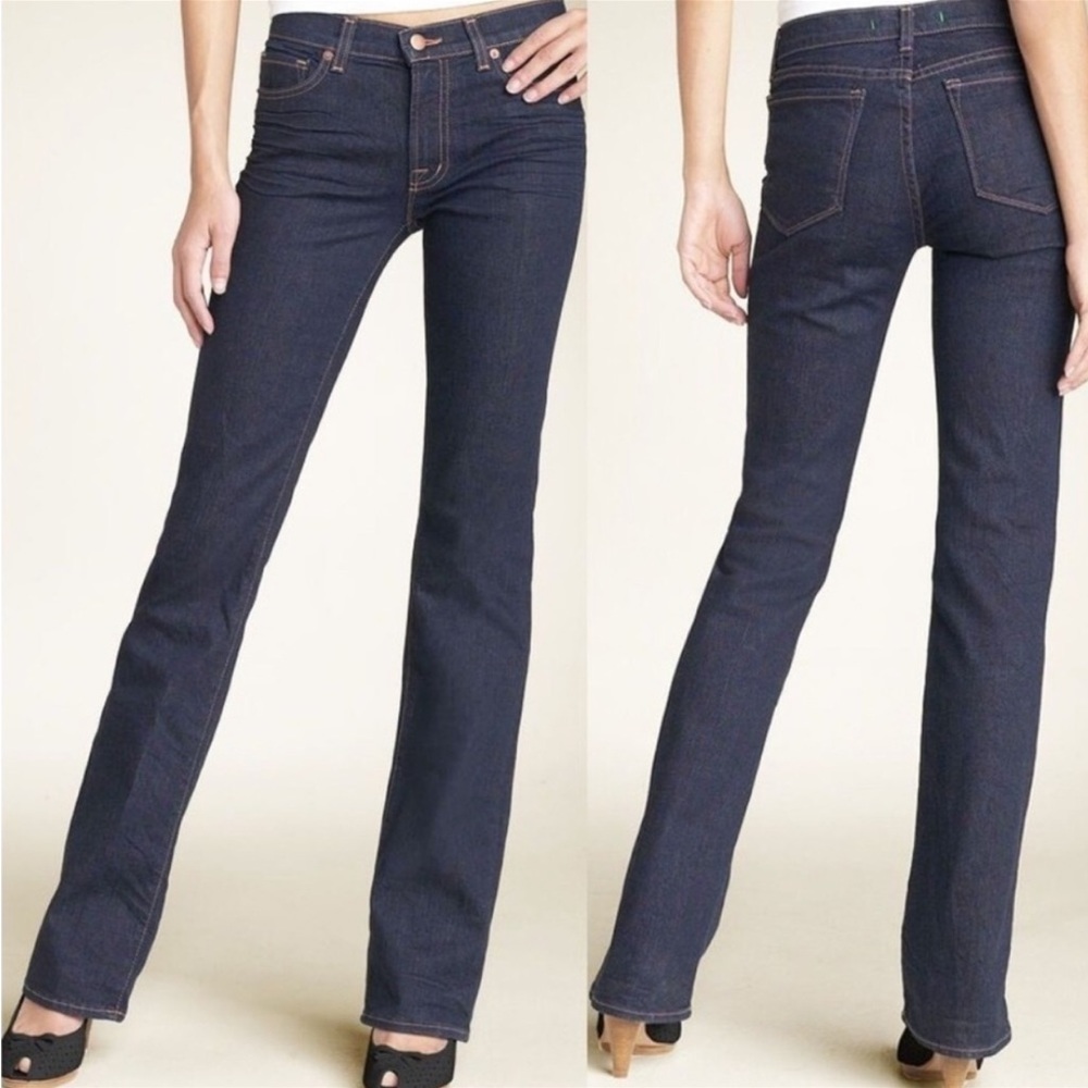 J Brand Mid Rise Straight Leg Style#3805 Jasper Dark Wash Jeans Women’s Size 26